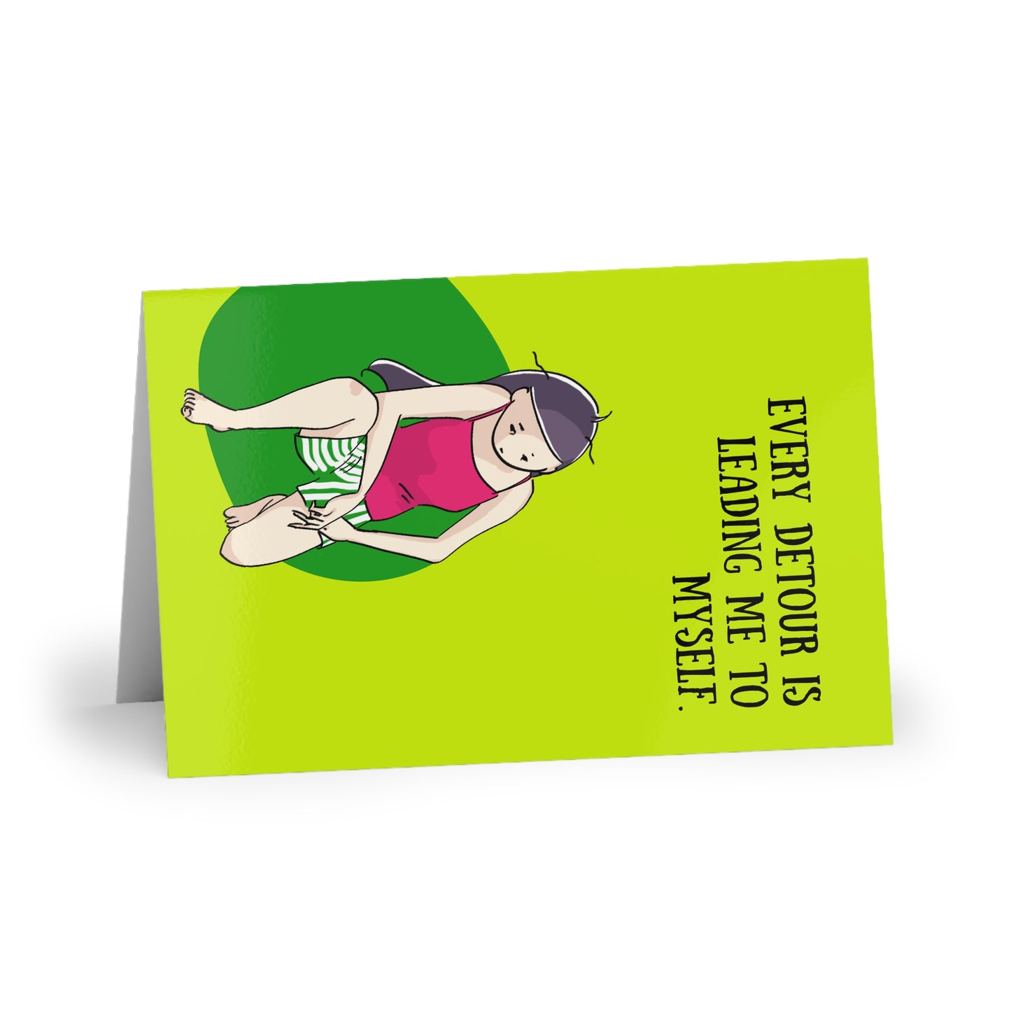 Greeting Card Gentle Encouragement | Every Detour Is Leading Me to Myself